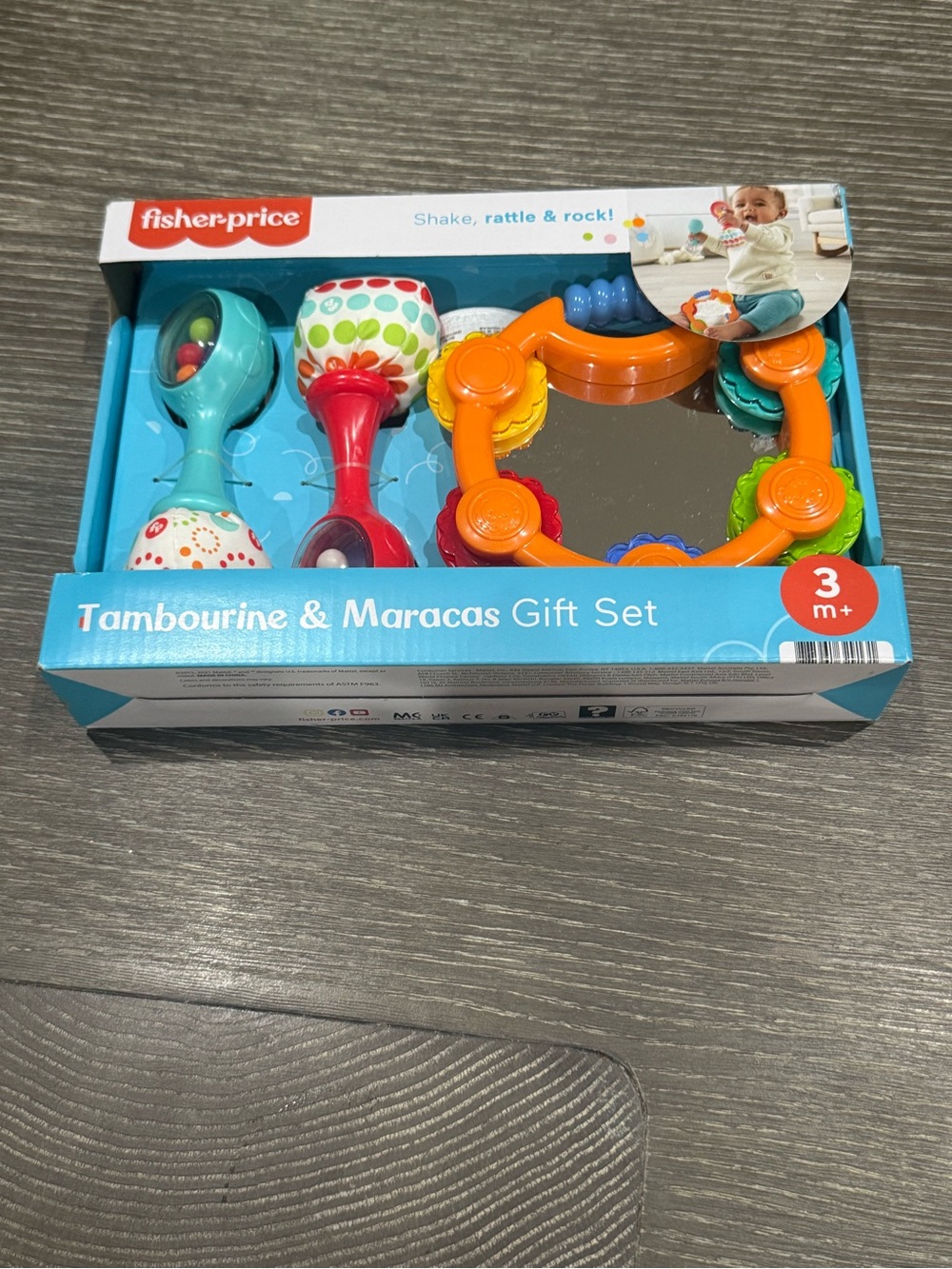NWT Fisher-Price Tambourine & Maracas Baby Gift Set